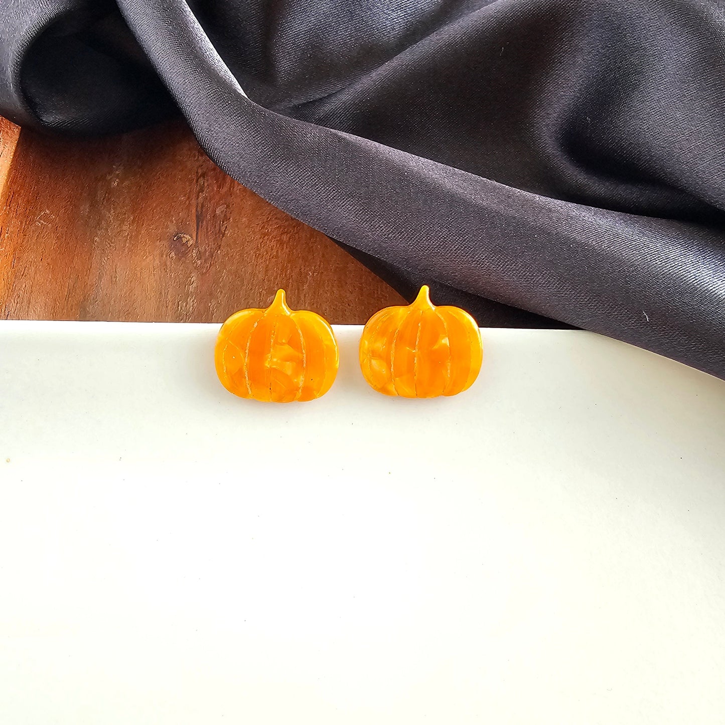 Pumpkin Patch Studs - Orange