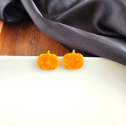 Pumpkin Patch Studs - Orange