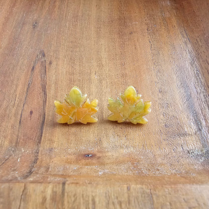 Maple Leaf Studs - Fall Leaves