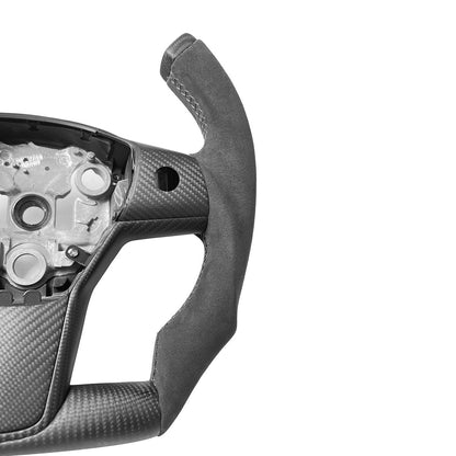 Custom Carbon Fiber Steering Wheel for Tesla Model 3 / Y【F1 Style】