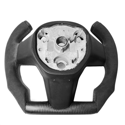 Custom Carbon Fiber Steering Wheel for Tesla Model 3 / Y【F1 Style】