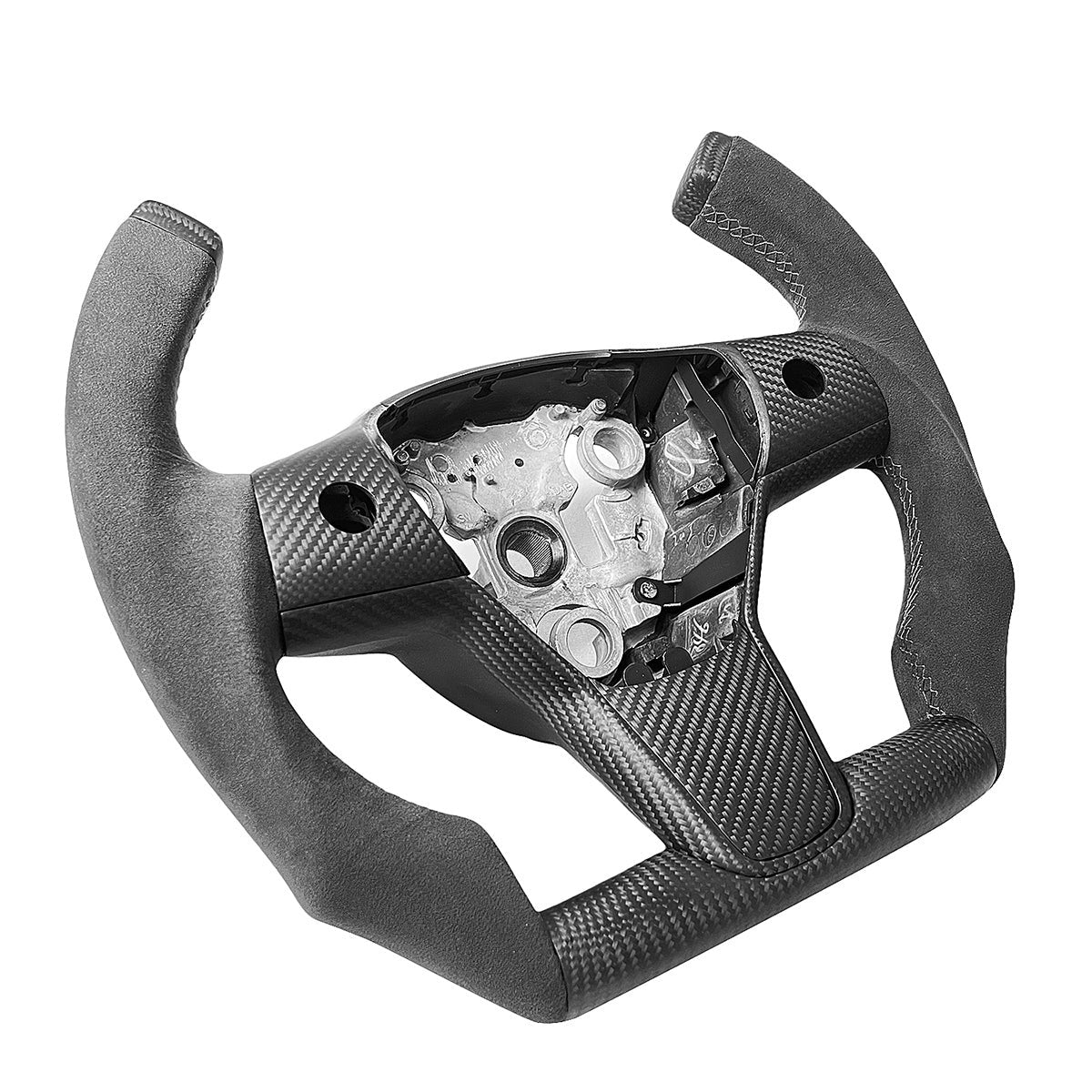 Custom Carbon Fiber Steering Wheel for Tesla Model 3 / Y【F1 Style】