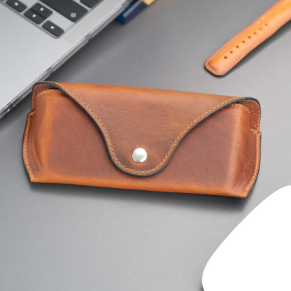 Rochester Full-Grain Leather Eyeglass Case