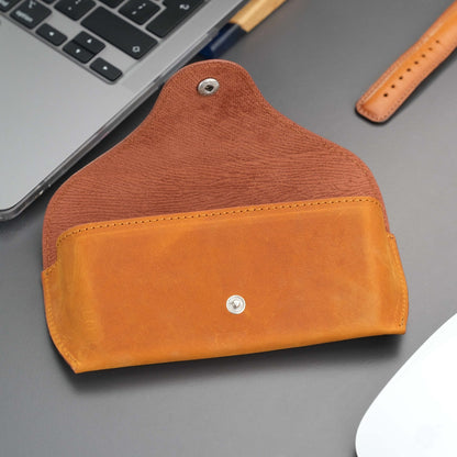 Rochester Full-Grain Leather Eyeglass Case
