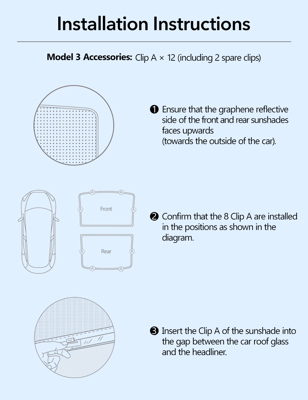 Roof Shade for Tesla Model Y