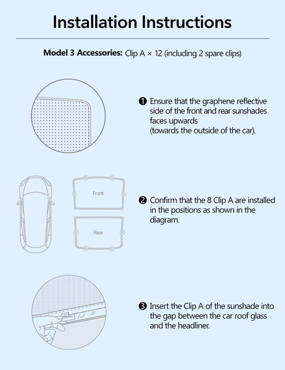 Roof Shade for Tesla Model Y