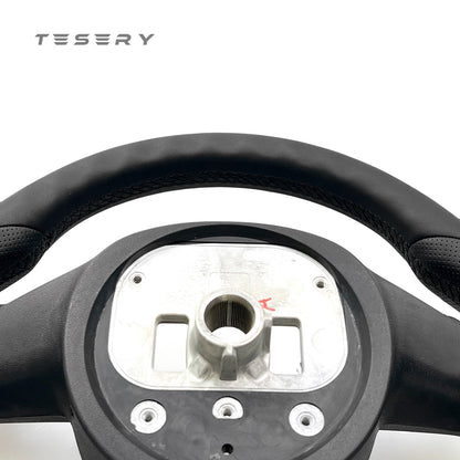 Round Steering Wheel Replacement for Tesla Model S / X 2021-2025