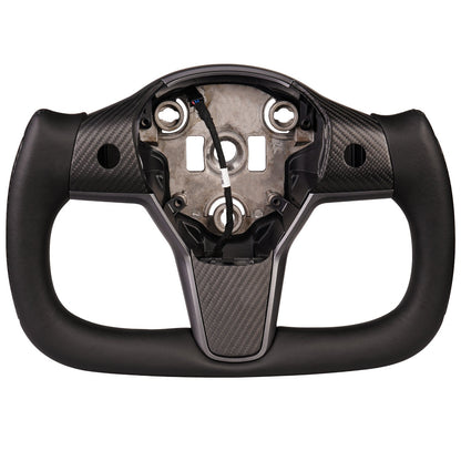 TESERY Yoke Carbon Fiber Steering Wheel for Tesla Model 3 / Y【Style 34】