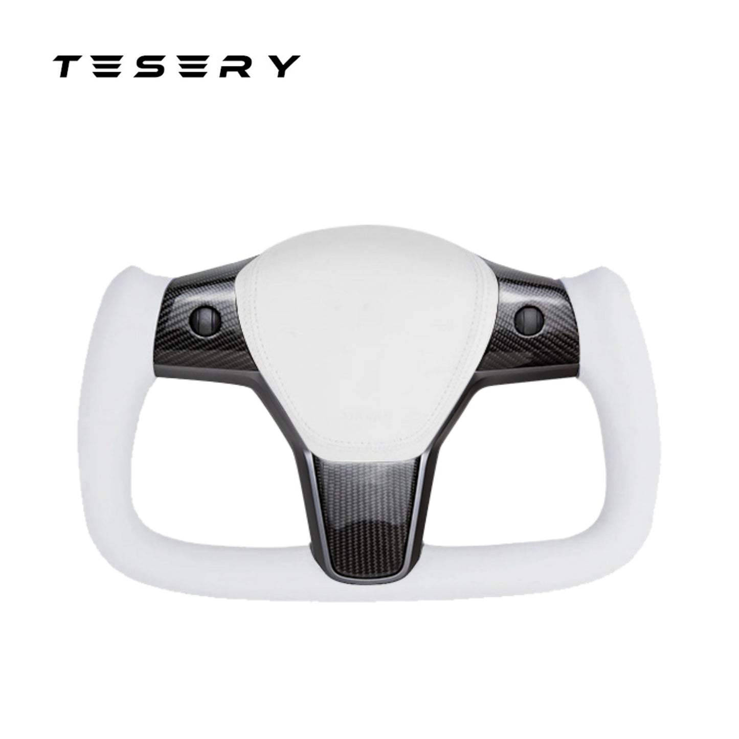 TESERY Yoke Carbon Fiber Steering Wheel for Model 3 / Y【Style 37】