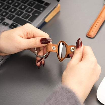 Saratoga Leather AirTag Holder