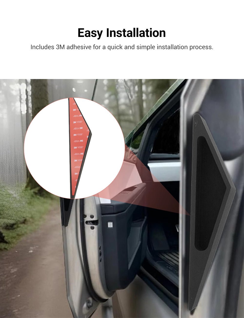 Scratch-Resistant Silicone Door Handles for Cybertruck