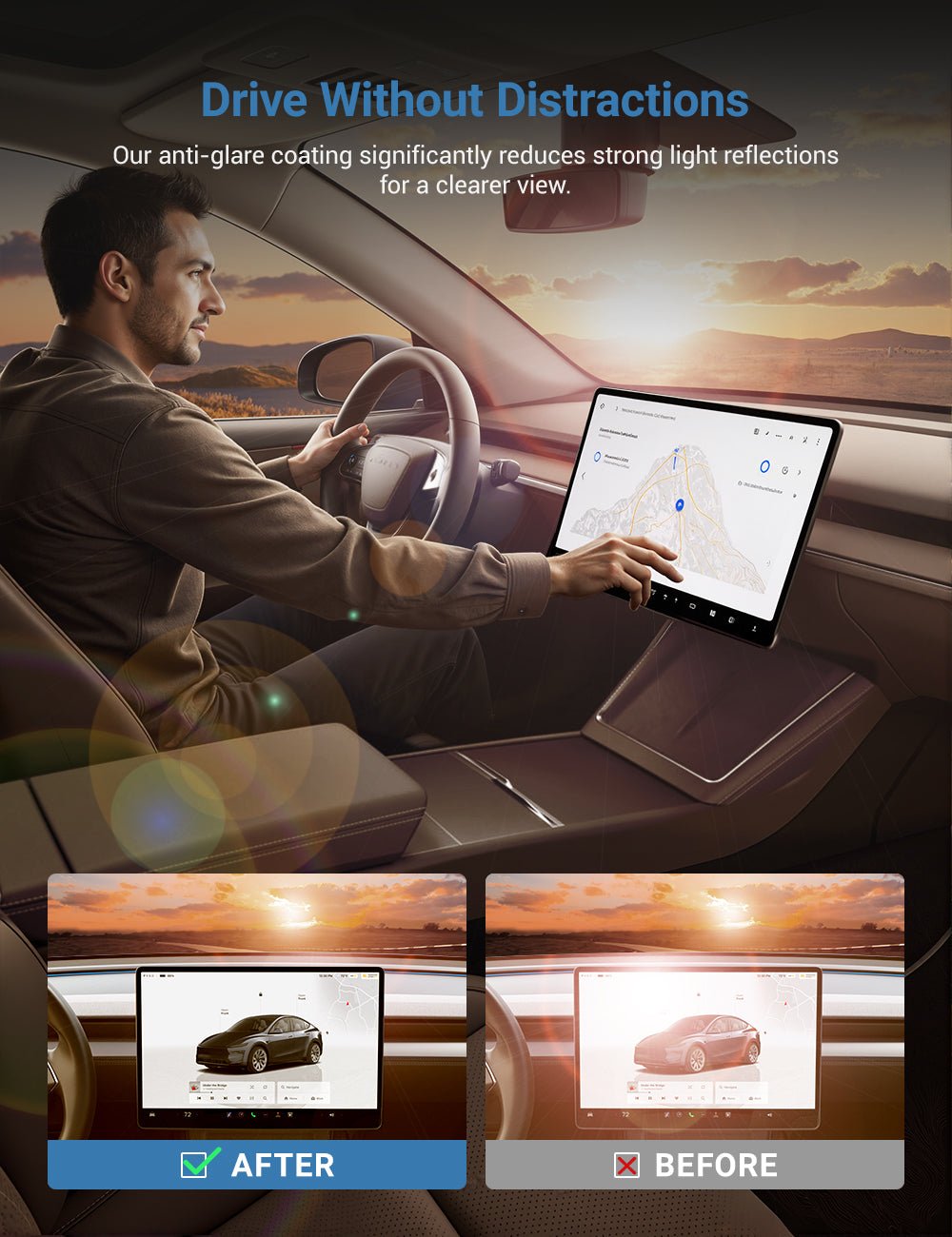 Screen Protector for Tesla Model 3 Highland / Model Y Juniper