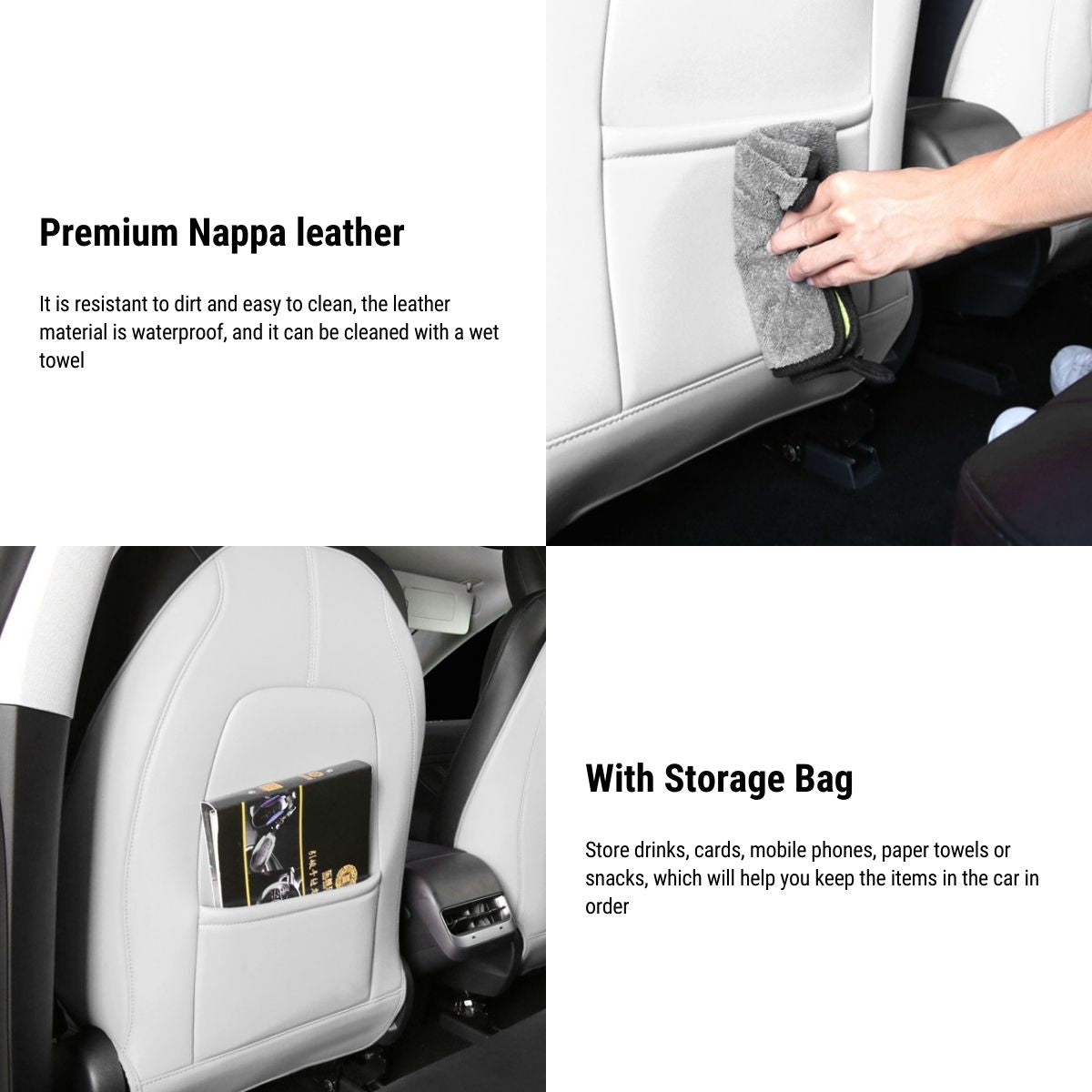 Seat Back Protector for Tesla Model 3 Highland & Model Y（2pcs）