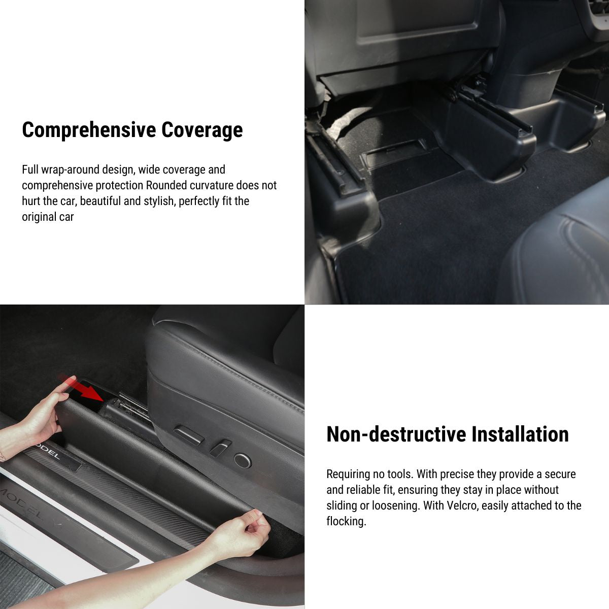 Seat Corner Protection Anti-kick for Tesla Model Y 2021-2025.03