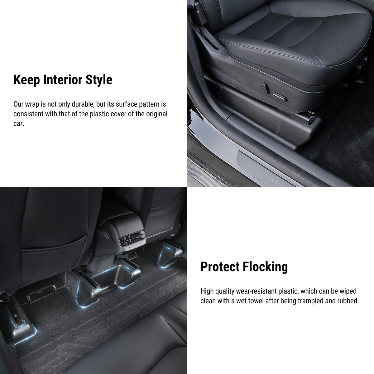 Seat Corner Protection Anti-kick for Tesla Model Y 2021-2025.03