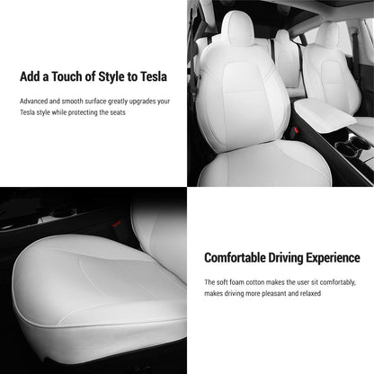 Seat Covers for Only Front Seats/Rear Seats for Tesla Model 3 & Model Y (5 Seater)