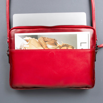 Seward Leather Laptop Bag with Shoulder Strap - MacBook Sleeve 14" & 16"