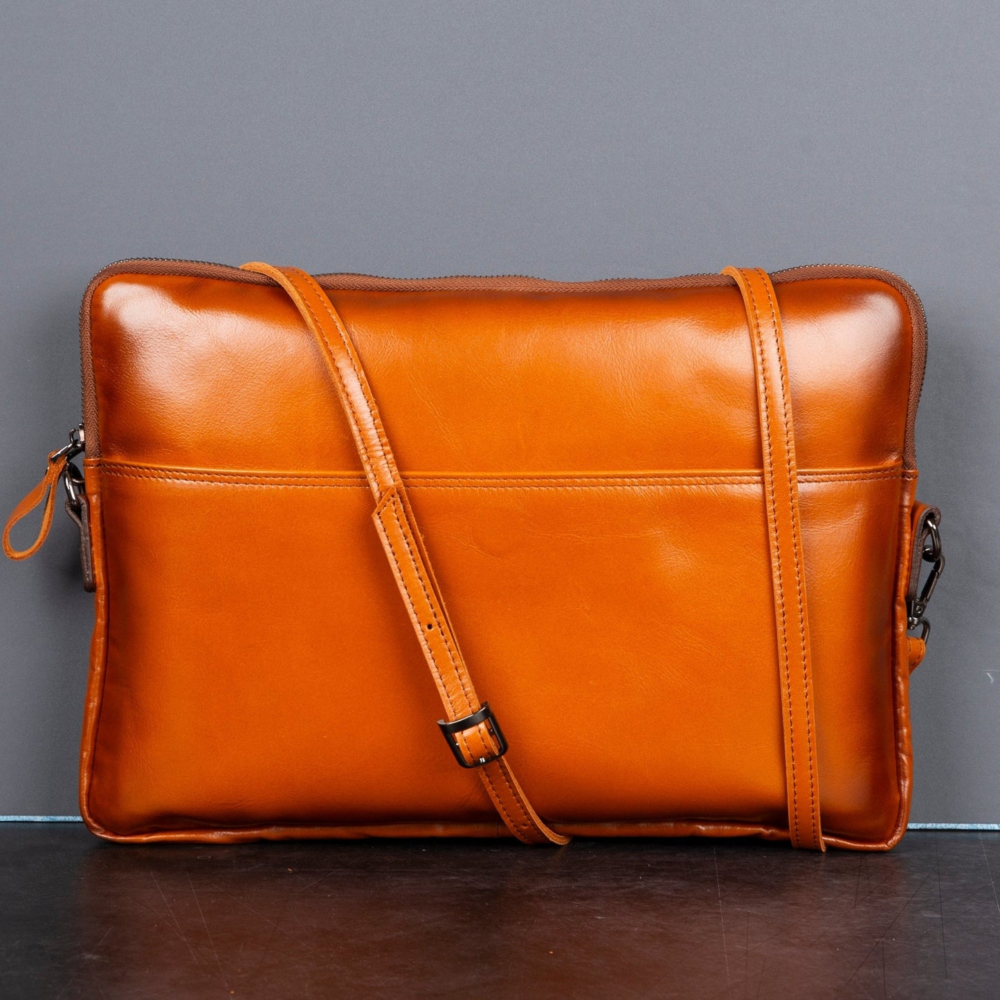 Seward Leather Laptop Bag with Shoulder Strap - MacBook Sleeve 14" & 16"