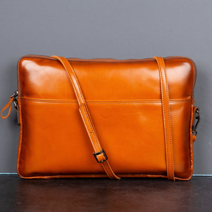 Seward Leather Laptop Bag with Shoulder Strap - MacBook Sleeve 14" & 16"