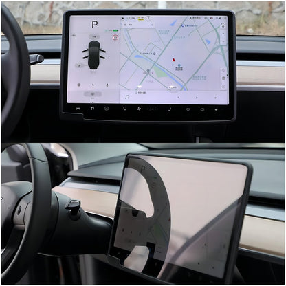 Silicone Central Screen Protector Frame for Tesla Model 3 / Y