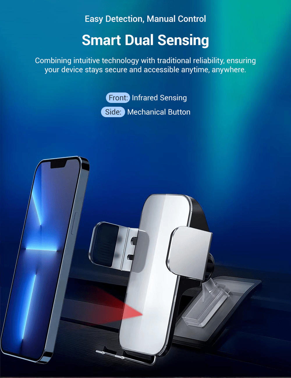 Solar Mobile Phone Holder for Tesla Model 3/Y