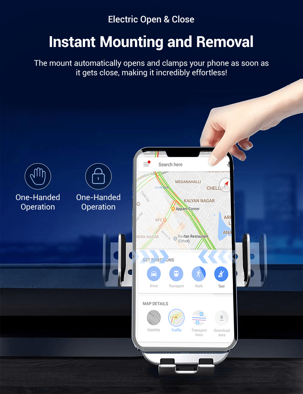 Solar Mobile Phone Holder for Tesla Model 3/Y