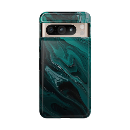 TEAL PAINT SWIRL | Tough Phone Case