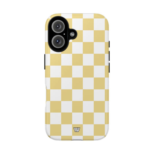 BANANA YELLOW CHECKERBOARD | Tough Phone Case