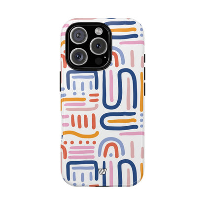 MEMPHIS BOLD LINES | Tough Phone Case