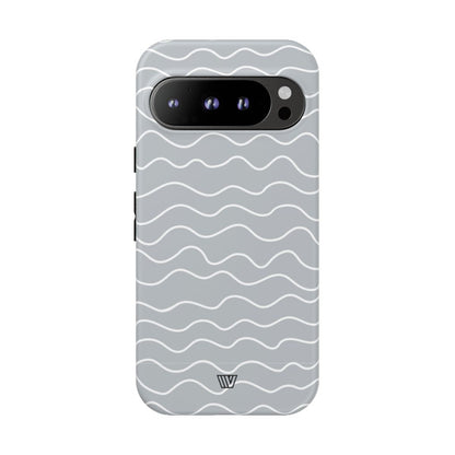 GRAY WAVES | Tough Phone Case