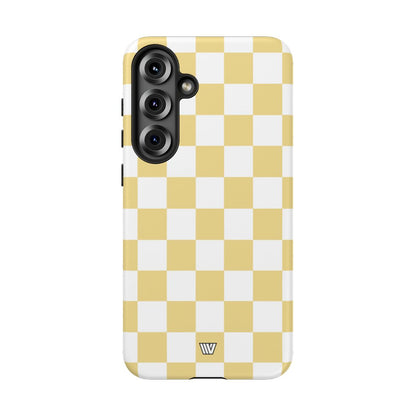 BANANA YELLOW CHECKERBOARD | Tough Phone Case