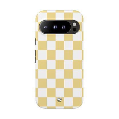 BANANA YELLOW CHECKERBOARD | Tough Phone Case