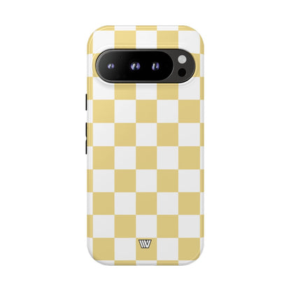 BANANA YELLOW CHECKERBOARD | Tough Phone Case