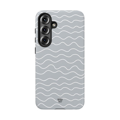 GRAY WAVES | Tough Phone Case