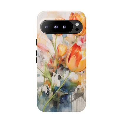 WATERCOLOR TULIPS | Tough Phone Case