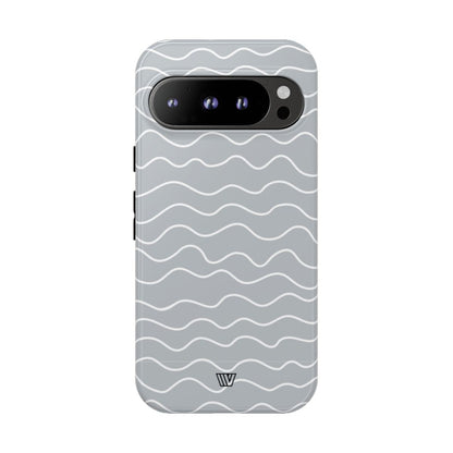GRAY WAVES | Tough Phone Case