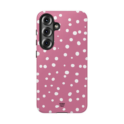 BLUSH RED DOTS | Tough Phone Case
