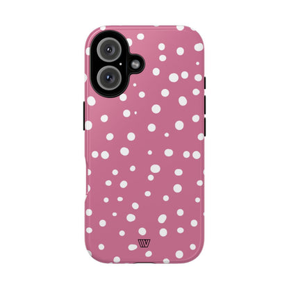 BLUSH RED DOTS | Tough Phone Case