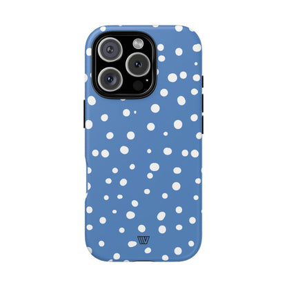 DUSTY BLUE DOTS | Tough Phone Case