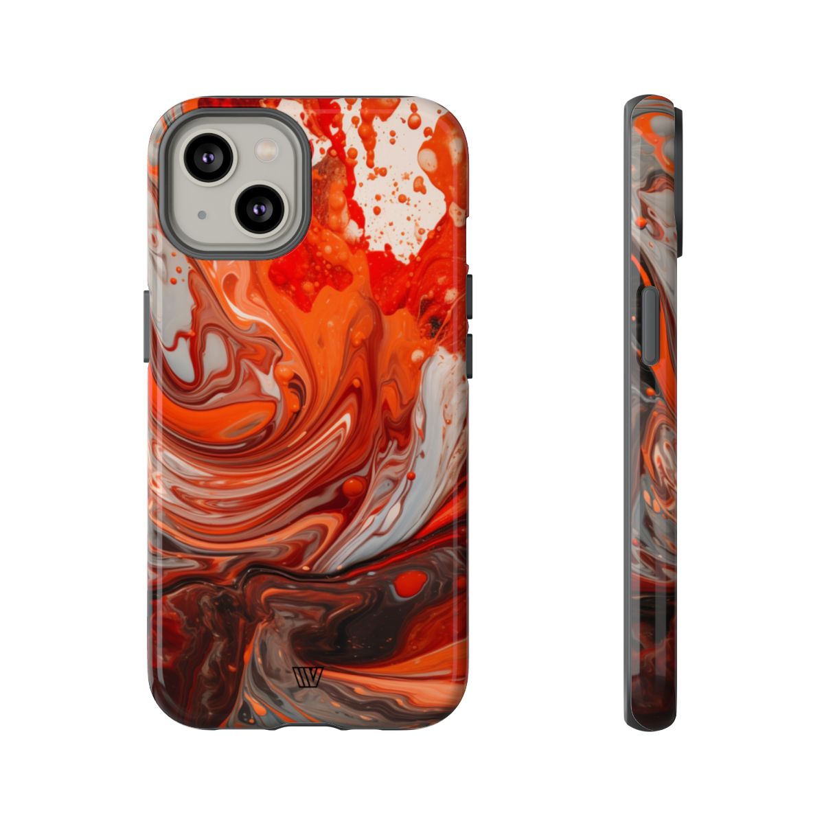WHITE FIRE PAINT SWIRL | Tough Phone Case