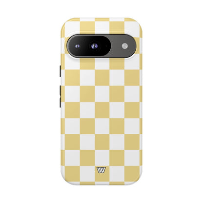 BANANA YELLOW CHECKERBOARD | Tough Phone Case
