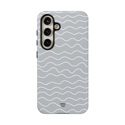 GRAY WAVES | Tough Phone Case
