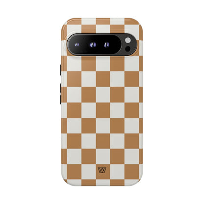 CHESTNUT CHECKERBOARD | Tough Phone Case