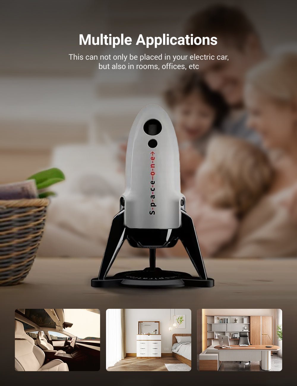 TESERY Space One Rocket Model Perfume for Tesla