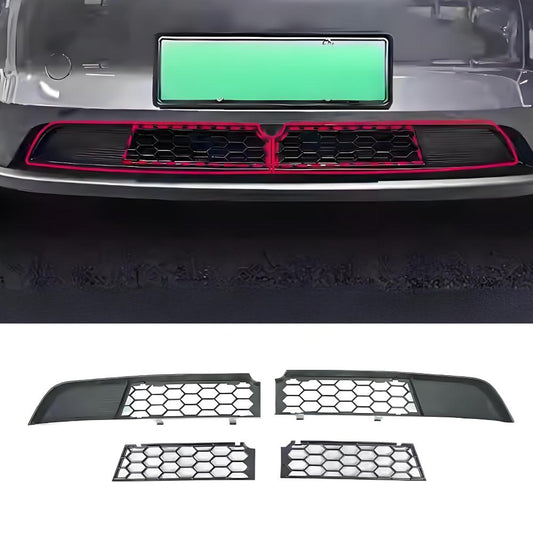 Split Insect Net Front Bumper Grill for Model Y Juniper （Not fit for Performance）