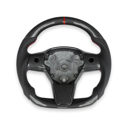 TESERY Sport Carbon Fiber Steering Wheel for Tesla Model 3 / Y【Style 25】
