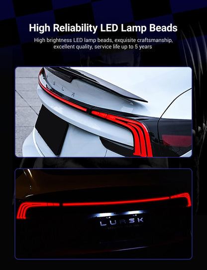 TESERY Starlink Full-Width Strip Taillight for Model 3 Highland