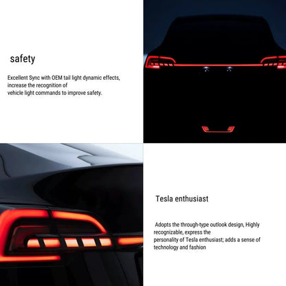 TESERY Starlink Full-Width Strip Taillight for Model 3/Y