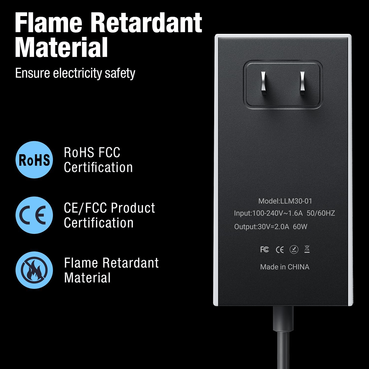 Starlink Mini AC Power Supply | 60W AC to DC Adapter