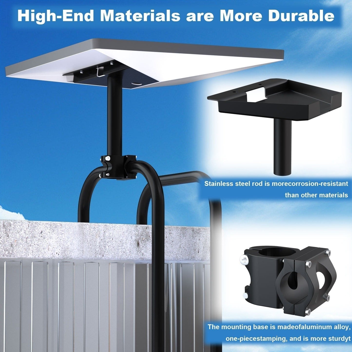 Starlink RV Roof Mount | Heavy-Duty Metal Permanent Mount